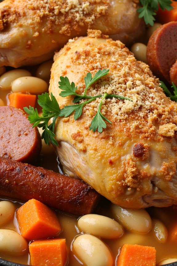 hearty slow cooker cassoulet