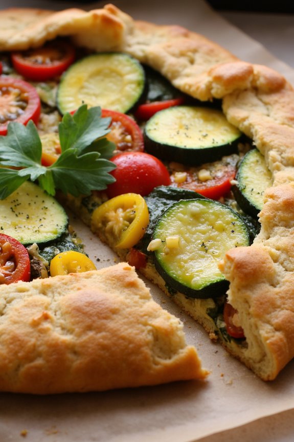 herb infused vegetable galette delight