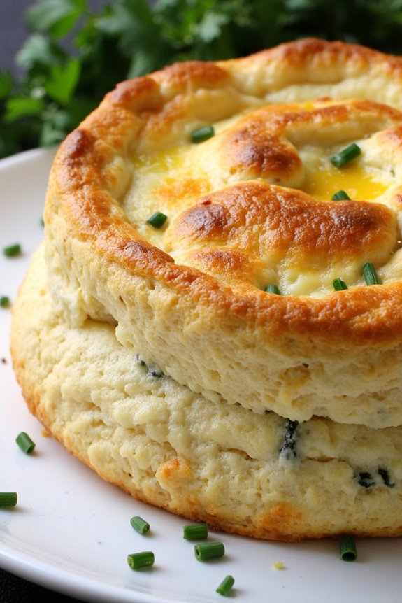 herb infused vegetable souffl