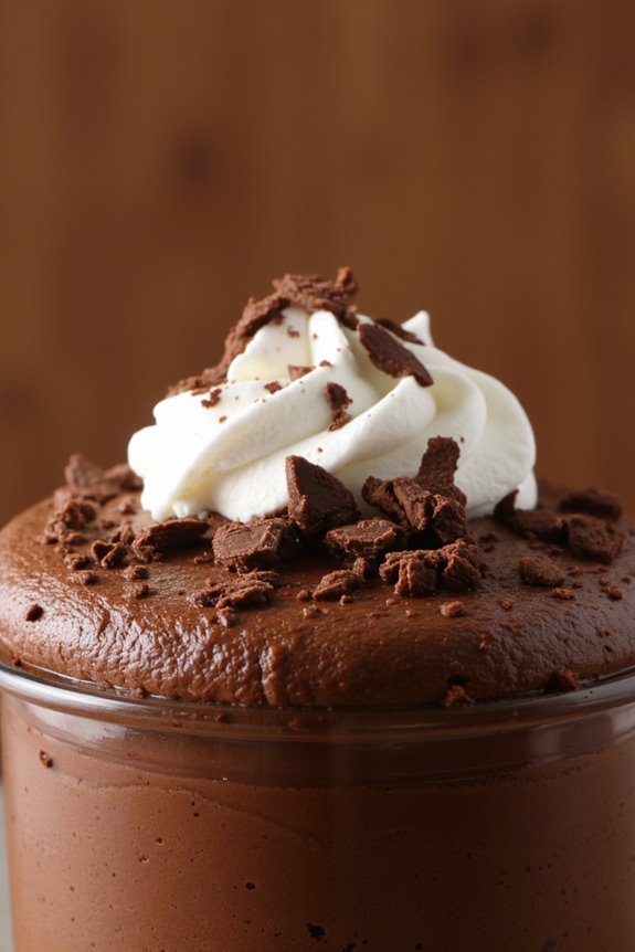 indulgent airy chocolate dessert