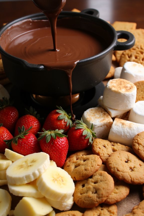 interactive chocolate dipping experience