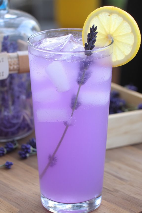lavender infused summer refreshment drink