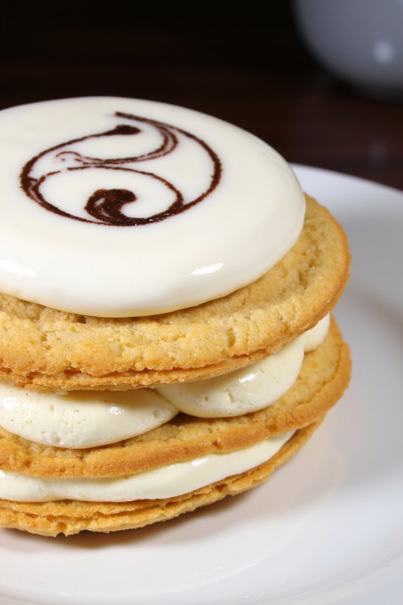 layered puff pastry dessert