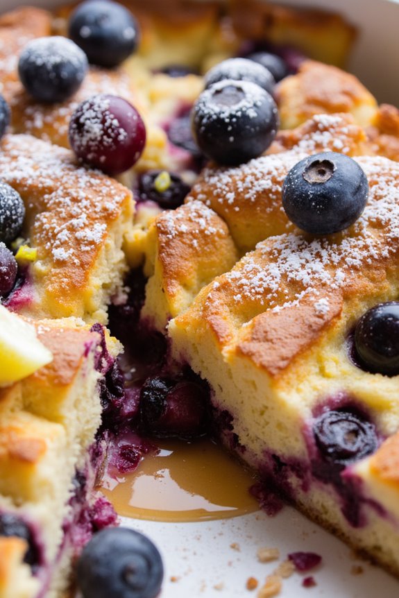 lemon blueberry breakfast bake