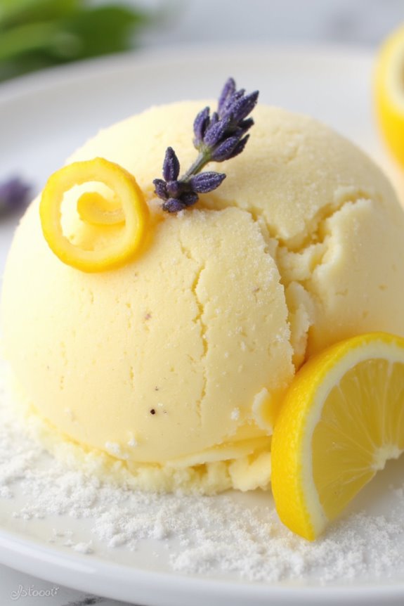 lemon lavender summer sorbet delight