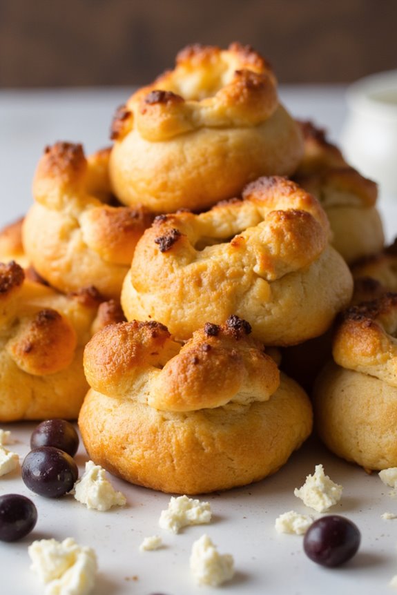 mediterranean cheese puff pastries