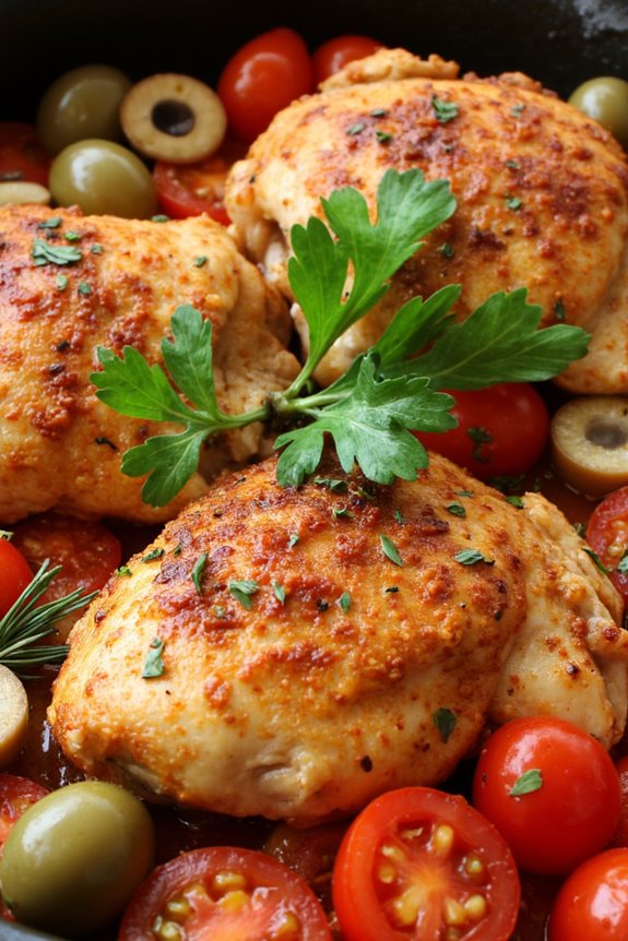 mediterranean chicken with olives