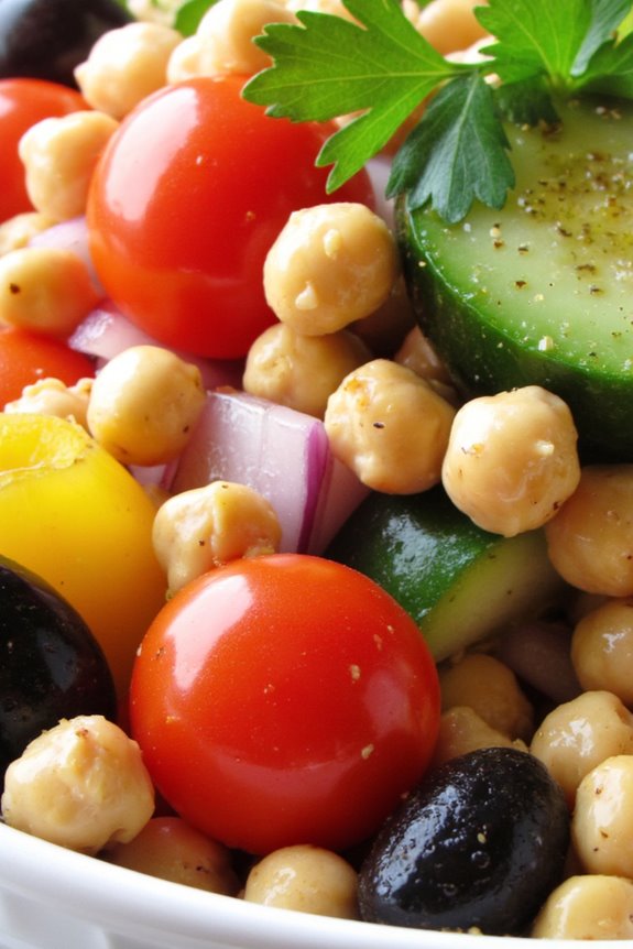 mediterranean chickpea salad delight