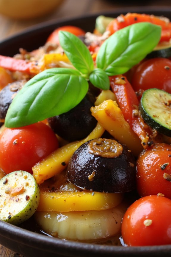 mediterranean vegetable medley dish