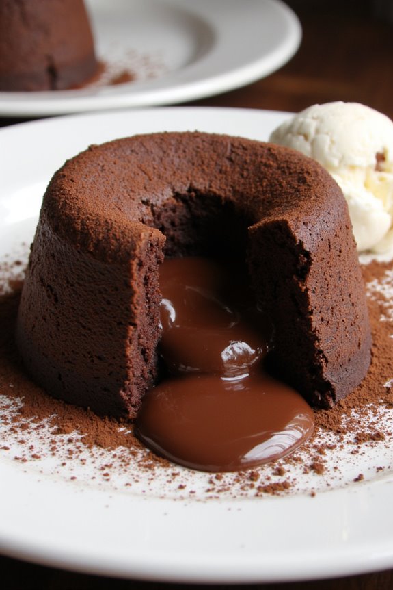 molten chocolate cake elegance