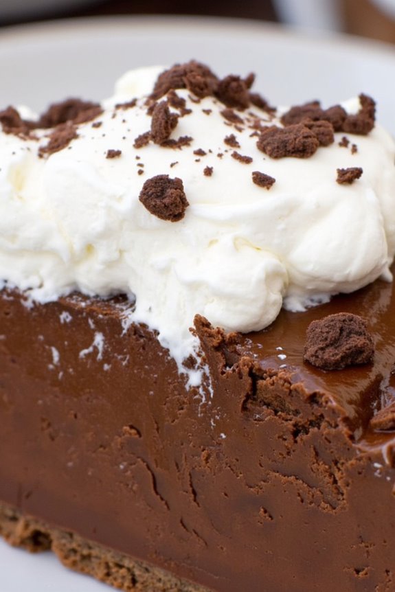 no bake chocolate cream pie