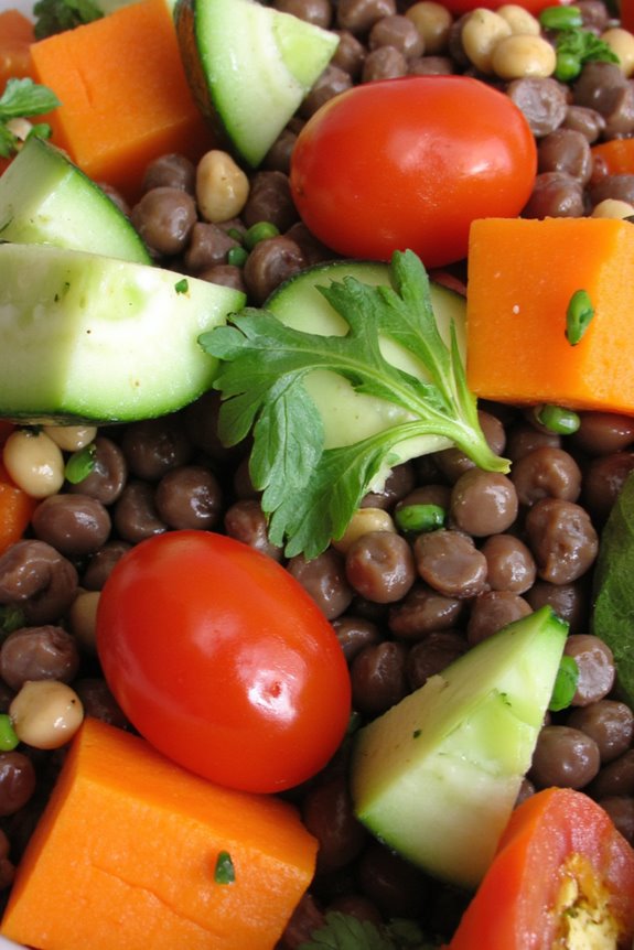 nutritious french lentil salad