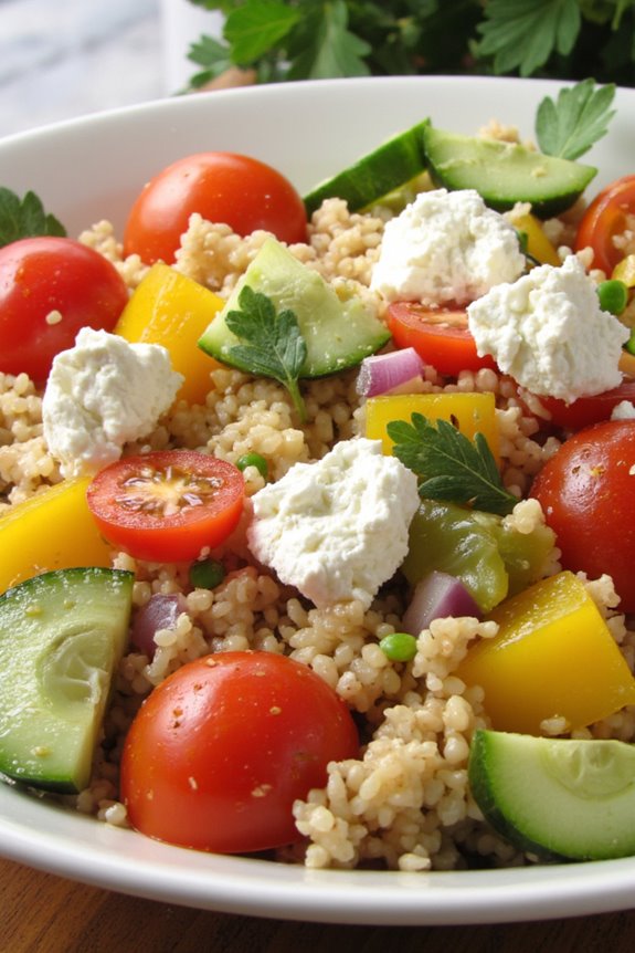 nutritious goat cheese salad