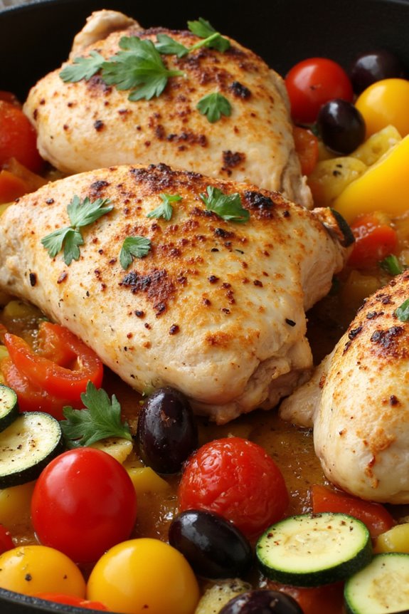 one pan provencal chicken delight