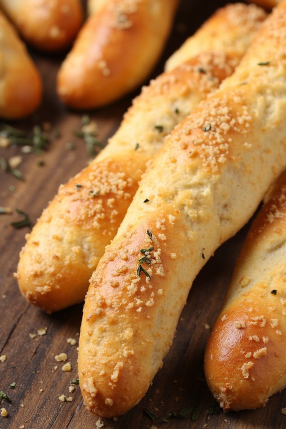 parmesan thyme breadsticks recipe