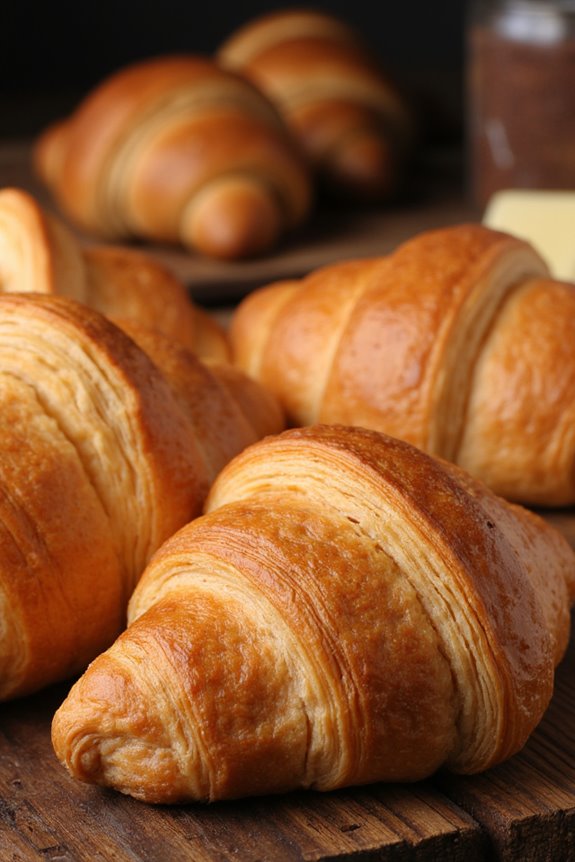 quick homemade flaky croissants