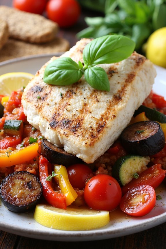 ratatouille paired with fish