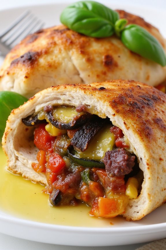 ratatouille stuffed chicken breasts