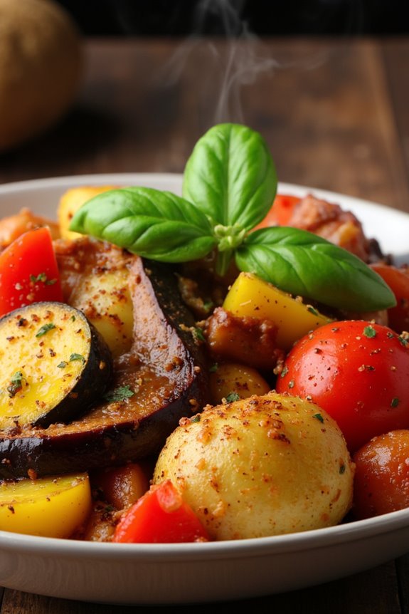 ratatouille with hearty potatoes