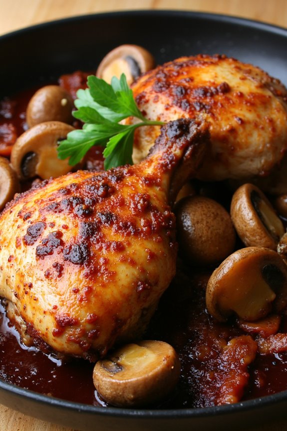 rustic chicken in wine