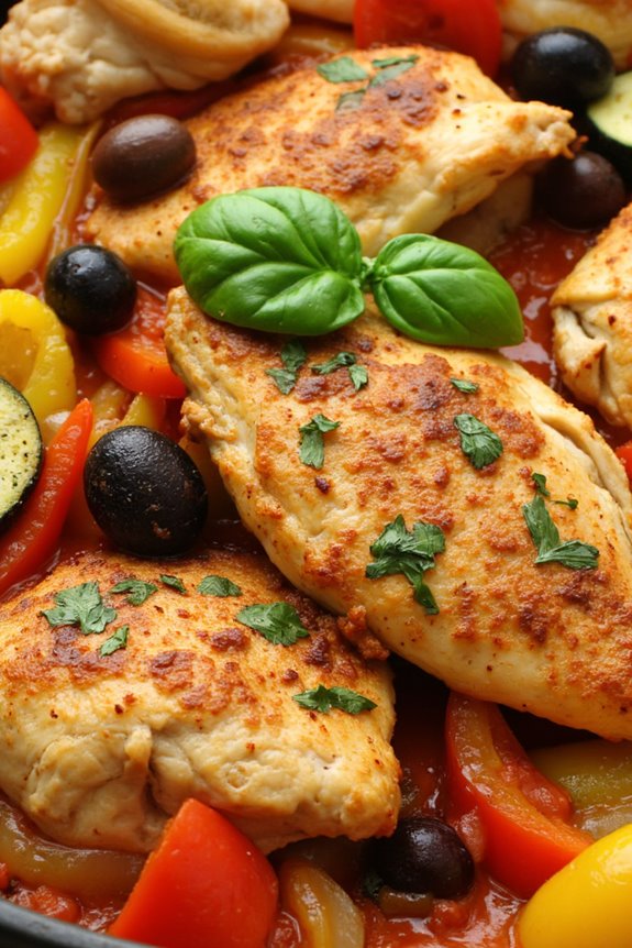 rustic chicken with vegetables