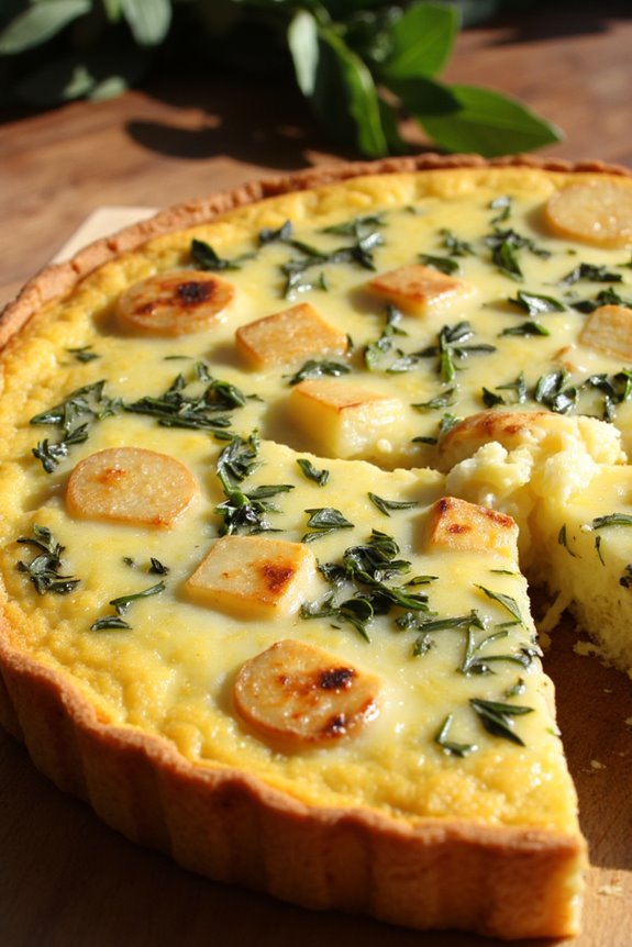 rustic potato herb frittata