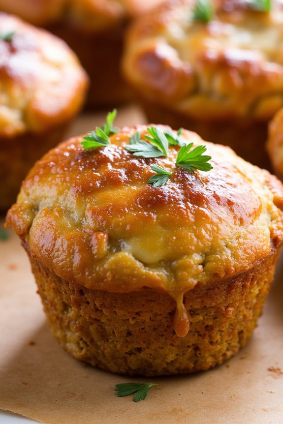 savory bite sized meatloaf muffins