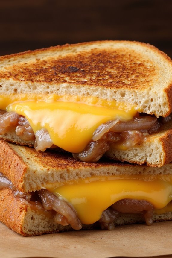 savory caramelized onion sandwich