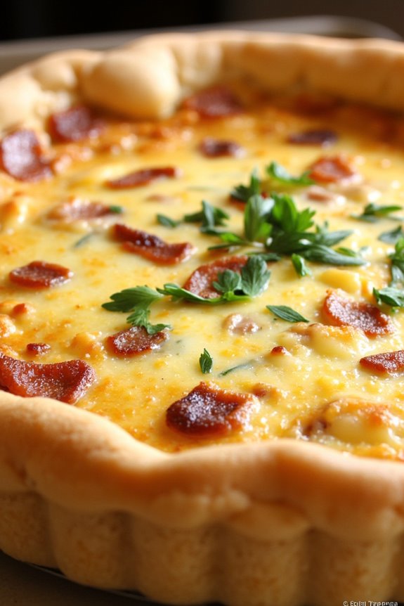 savory custard filled pastry