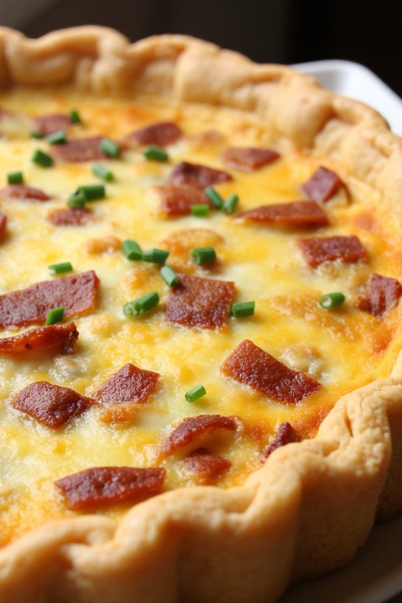 savory french bacon tart