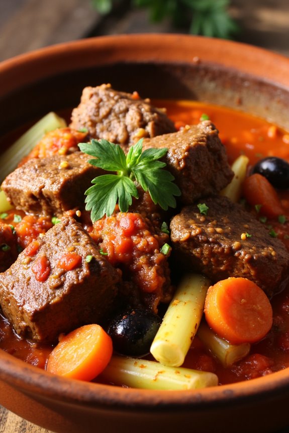 savory mediterranean beef stew