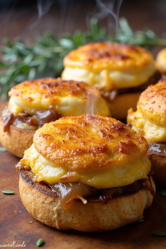 savory onion soup bites
