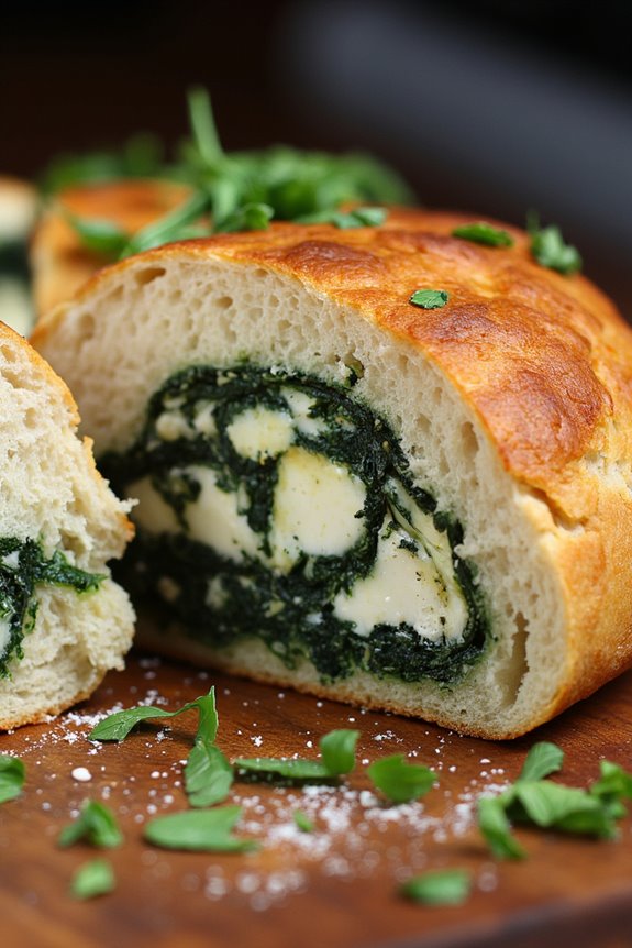 savory stuffed bread delight