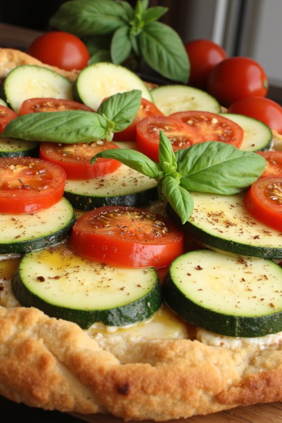 savory summer vegetable tart