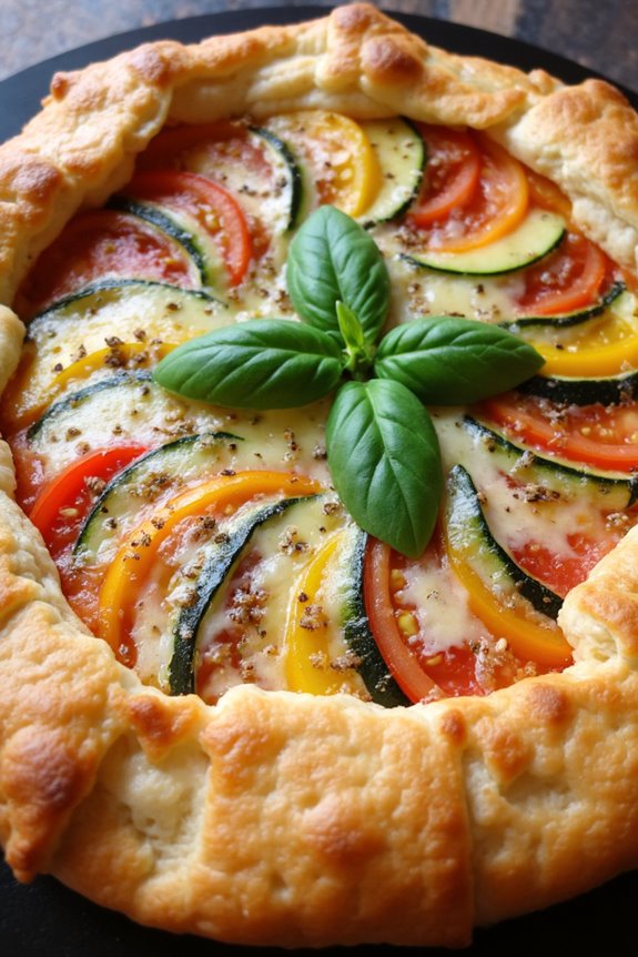 savory summer vegetable tart