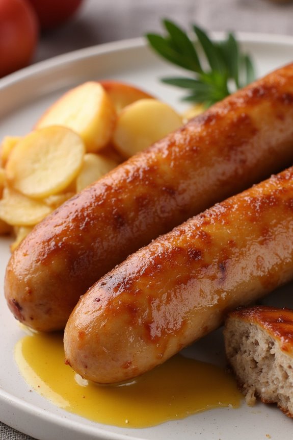 savory white blood sausage