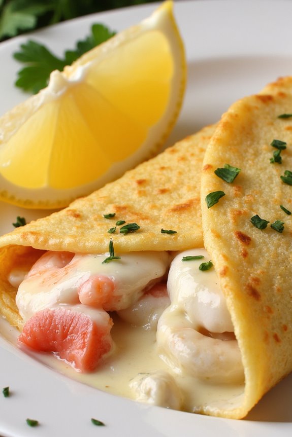 seafood filled gourmet cr pes