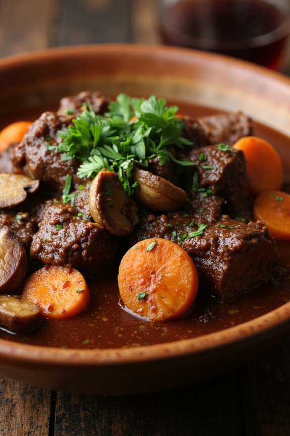slow cooked hearty french stew