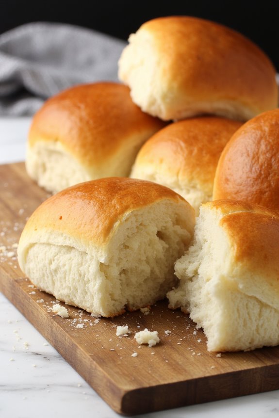 soft fluffy dinner rolls