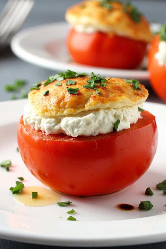 stuffed tomatoes with goat cheese