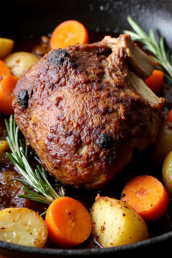 tender lamb with herbs