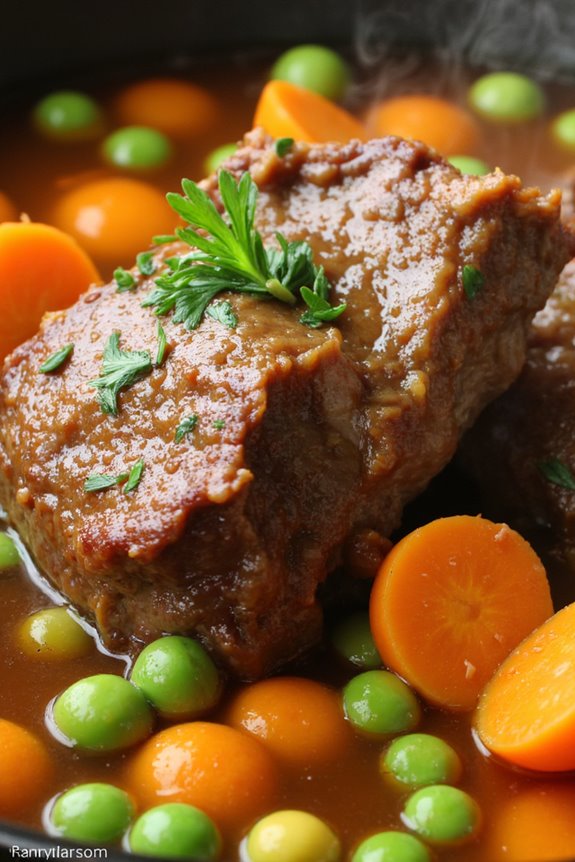 tender lamb with vegetables