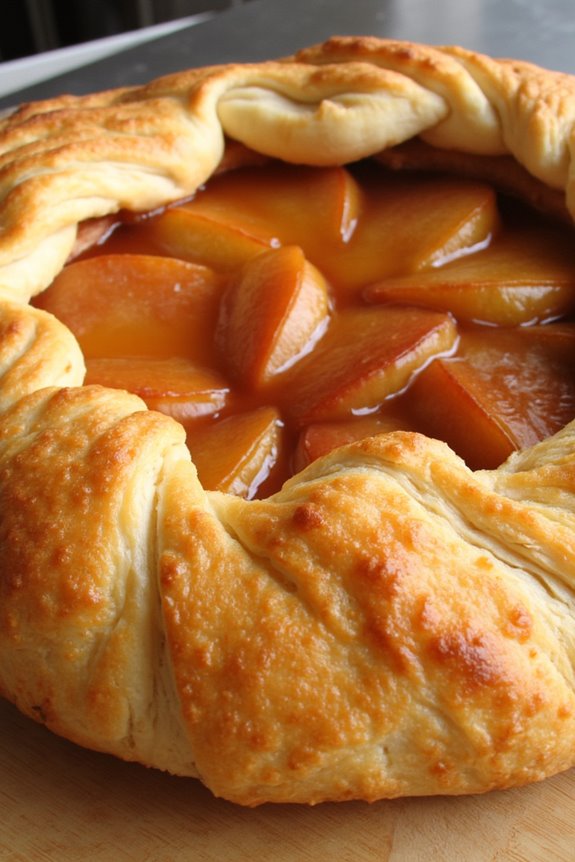 upside down caramelized apple tart