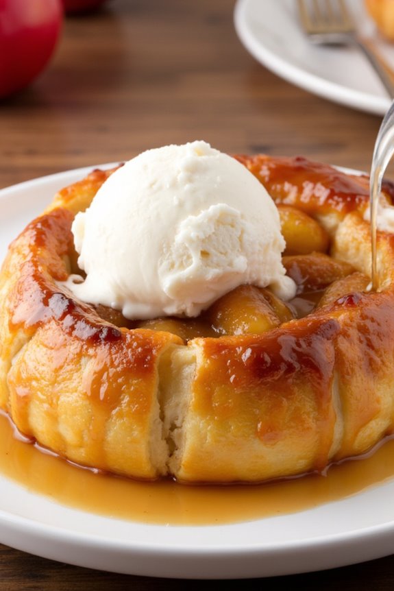 upside down caramelized apple tart