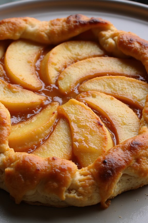 upside down caramelized apple tart