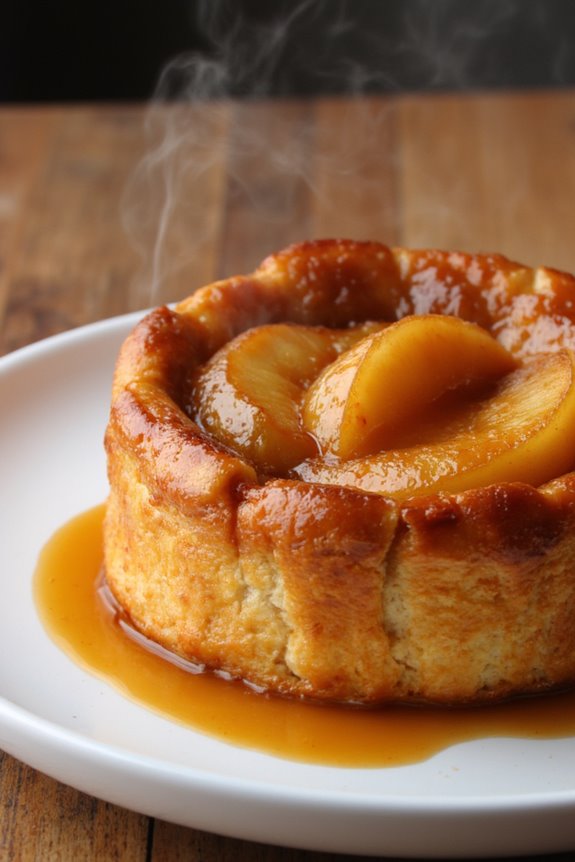 upside down caramelized apple tart