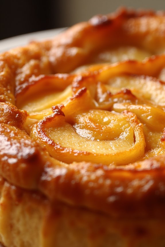 upside down caramelized apple tart