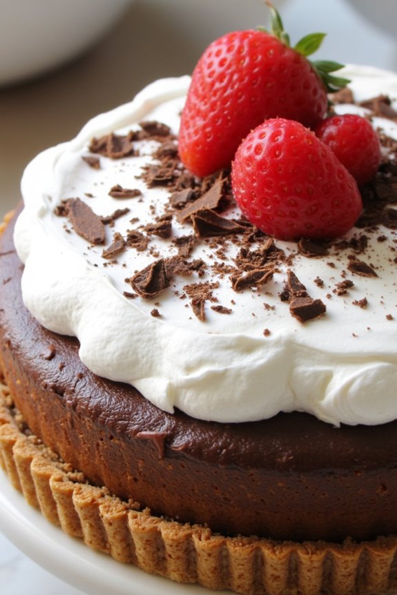 vegan chocolate silk pie