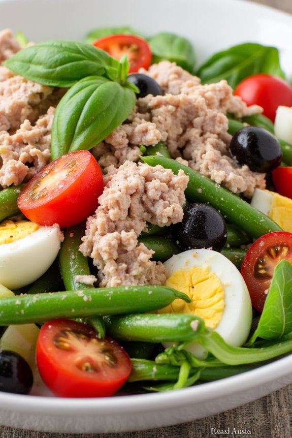 vibrant fresh french salad