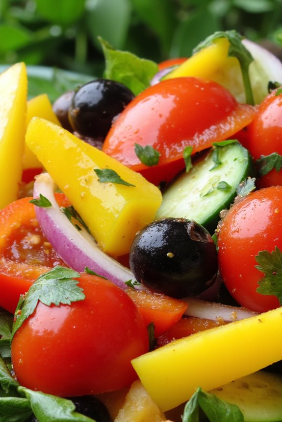 vibrant fresh vegetable medley